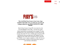 Ray s Gun Shop Online Texas License to Carry