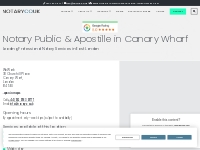 Notary Public   Apostille Services in Canary Wharf | Notary.co.uk