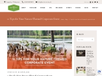 11 Tips for Your Nature-Themed Corporate Event - Nurture Wellness Vill
