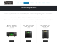 Solar Inverter (Solar PCU) | Nuteck Power Solutions Private Limited