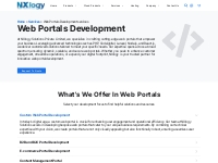 Web Portals Development services - NXlogy