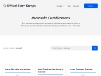 Microsoft Certifications Exam Dumps PDF