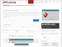 Create short url - OffLink.us
