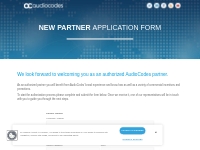 AudioCodes New Partner Application Form