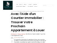 Avec l Aide d un Courtier Immobilier : Trouver Votre Prochain Appartem