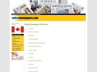 Canadian Newspapers By Province : Newspapers from Canada : Canadian Ne