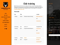          Club training   Orangegrove AC