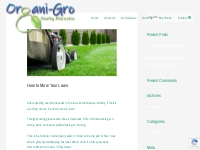 How to Mow Your Lawn - Organi-Gro