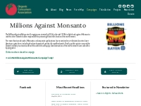 Millions Against Monsanto - Organic Consumers