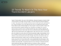 15 Trends To Watch In The New Year Truck Accident Lawye...