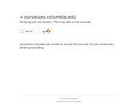 Columbia University | Our Values