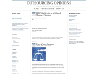  Outsourcing Opinions