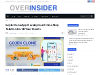 Gojek Clone App Development: One-Stop Solution For All Your Needs - OV