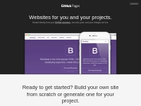 GitHub Pages | Websites for you and your projects, hosted directly fro