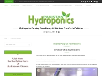 Hydroponics Nutrients Archives - Pakistan Hydroponics - Hydroponics fa