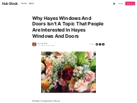 Why Hayes Windows And Doors Isn't A Topic That People Are Interes