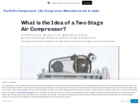 What is the Idea of a Two Stage Air Compressor?   Parth Air Compressor