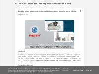 Meeting Industry Demands: Industrial Air Compressor Manufacturers in I