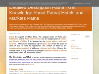 Detailed Description Patna | Get Knowledge About Patna| Hotels and Mar