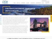 Corporate Internship Program in United Kingdom (London) | PAX