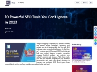10 Powerful SEO Tools You Can't Ignore in 2023