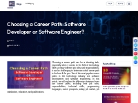 Choosing a Career Path: Software Developer or Software Engineer?