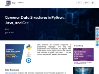 Common Data Structures in Python, Java, and C++