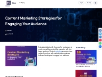 Content Marketing Strategies for Engaging Your Audience