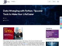 Data Wrangling with Python: Tips and Tools to Make