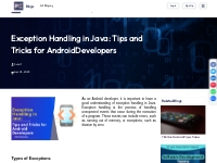 Exception Handling in Java: Tips and Tricks for Android