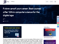 Future-proof your career: Best courses after 12th