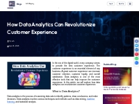 How Data Analytics Can Revolutionize Customer Experience