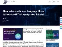 How to Automate Your Language Model with Auto-GPT: