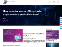 How to deploy your own Django web application to a