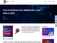  How to Optimize Your Website for Local SEO in 2023