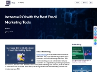 Increase ROI with the Best Email Marketing Tools