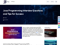 Java Programming Interview Questions and Tips for Success