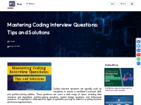 Mastering Coding Interview Questions: Tips and Solutions