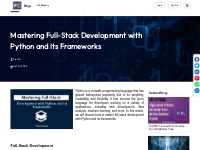 Mastering Full-Stack Development with Python and Its Frameworks