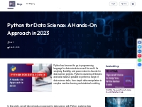 Python for Data Science: A Hands-On Approach in 2023