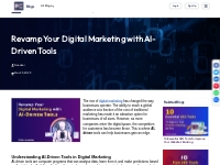 Revamp Your Digital Marketing with AI-Driven Tools