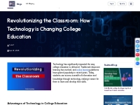Revolutionizing the Classroom: How Technology is Changing