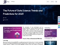 The Future of Data Science: Trends and Predictions for 2023
