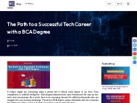 The Path to a Successful Tech Career with a BCA Degree