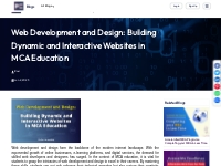 Web Development and Design: Building Dynamic and