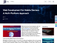 Web Development for Mobile Devices: A Multi-Platform Approach