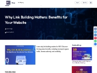 Why Link Building Matters: Benefits for Your Website