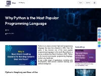 Why Python is the Most Popular Programming Language