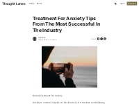 Treatment For Anxiety Tips From The Most Successful In The Industry