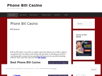 Phone Bill Casino - Deposit Using Phone Bill   Mobile Gambling Sites